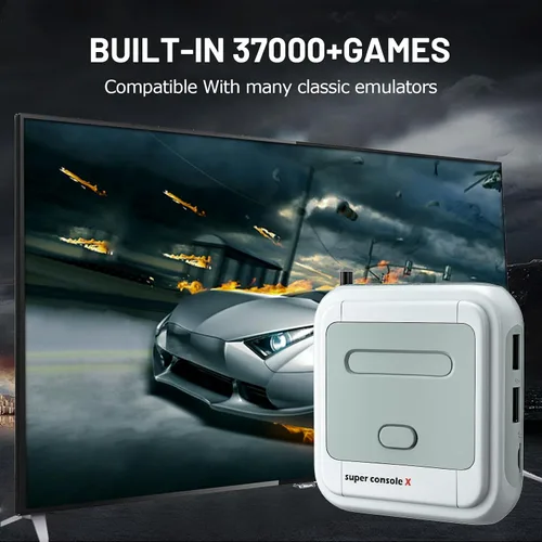 Vista 2 de Kinhank Super Console X with 37,000+ Classic Games,Retro Video Game Consoles,Emulator Console for HD/AV Output,Compatible with 50+ Emulators, 2