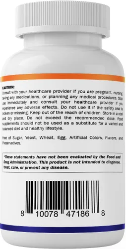 Vista 9 de Vitamatic L-Carnitina Fumarato 1000 mg - 120 Cápsulas Vegetales (1 Botella)