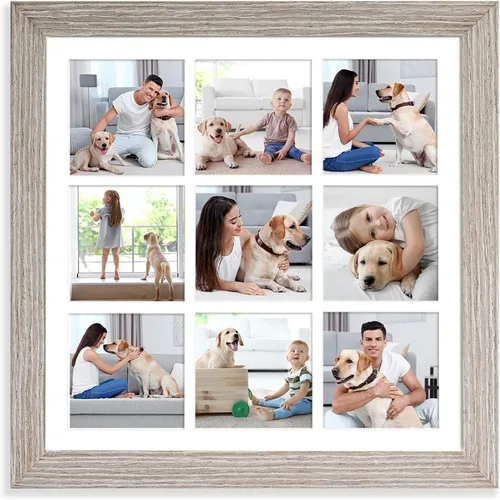 Vista 19 de YK artwood Impresiones en lienzo personalizadas con tus fotos, marco personalizado de 8 x 8 pulgadas, marco moderno de madera negra con tu foto