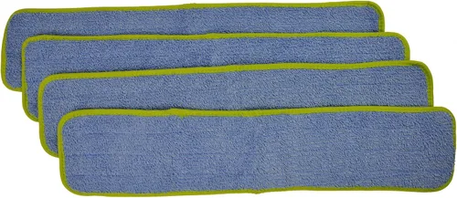Vista 3 de CleanAide Recambios de almohadilla húmeda de microfibra súper absorbente con gancho y bucle en la parte trasera para uso doméstico y comercial
