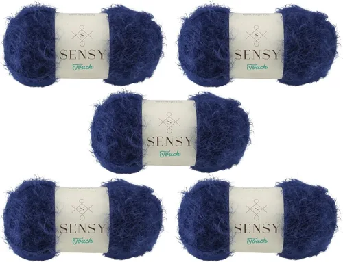 Vista 30 de Sensy Touch - Ovillo de lana, 3.5 onzas, 268 yardas, calibre 3 claro (blanco)