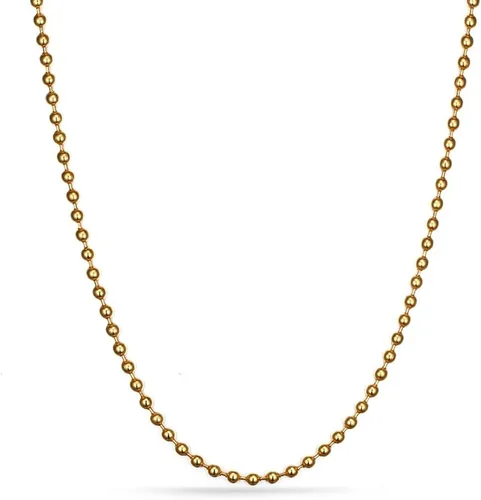 Vista 9 de Collar de Cadena de Etiqueta de Perro VNOX - Cadena de Etiqueta de Perro Militar de Acero Inoxidable para Hombres y Mujeres, Collar de Bola