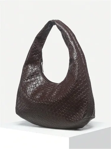 Vista 2 de Floerns Bolso de mano de cuero vintage para mujer, bolso Hobo con asa superior