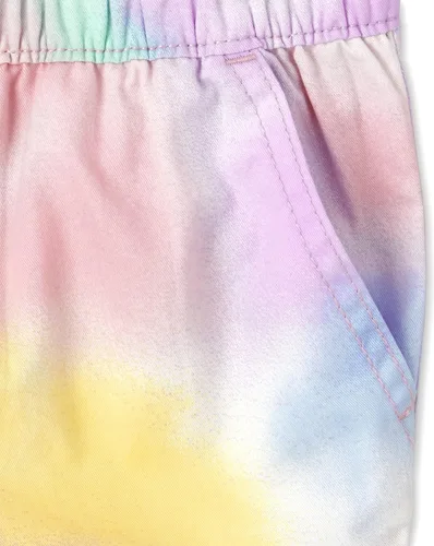 Vista 3 de The Children's Place Pantalones cortos de sarga para niñas, Gum Drop 2