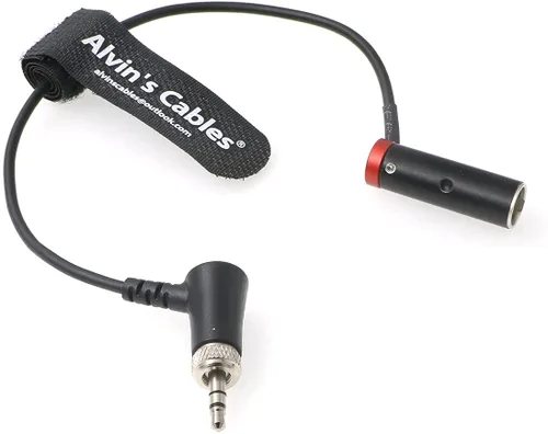 Vista 3 de Alvin's Cables Cable de audio TA3M Mini-XLR de 3 pines macho a 0.138 in con bloqueo TRS para Canon-EOS-C70 de Deity BP-TRX Sennheiser-EK-100 G4 G3