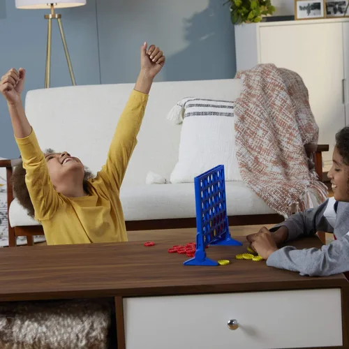 Vista 8 de Connect 4 Hasbro Gaming Classic Grid, juego 4 en fila, juegos de mesa de estrategia para niños, 2 jugadores para familia y niños, regalos de Pascua