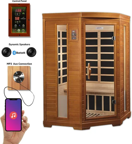 Vista 3 de DYNAMIC SAUNAS AMZ-DYN-6225-02 Bilbao - Sauna de infrarrojos lejanos para 2 personas