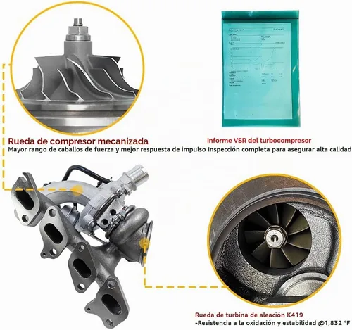 Vista 4 de Turbocompresor turbo con kit de juntas Compatible con Chevy Chevrolet Cruze 2011-2019, Sonic 2012-2020, Trax 2013-2021, Buick Encore 2013-2021