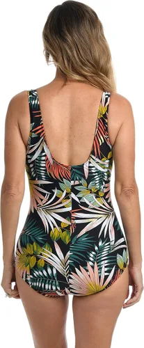 Vista 2 de Maxine of Hollywood Women's Over The Shoulder Shirred One Piece Swimsuit