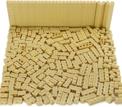 Vista 13 de Juego de ladrillos de perfil de mampostería a granel de 260 piezas de bloques de construcción para pared de construcción de casas, piezas MOC
