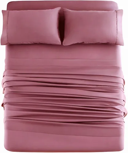 Vista 13 de Mohap Juego de sábanas de 3 piezas, microfibra cepillada de 1800 hilos - Ropa de cama lujosa, suave y transpirable para todas las estaciones