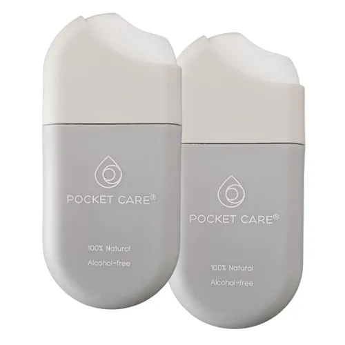 Vista 12 de POCKET CARE Desinfectante hidratante de manos sin alcohol, spray perfumado de goma de mascar 100% natural, limpiador de manos suave diario