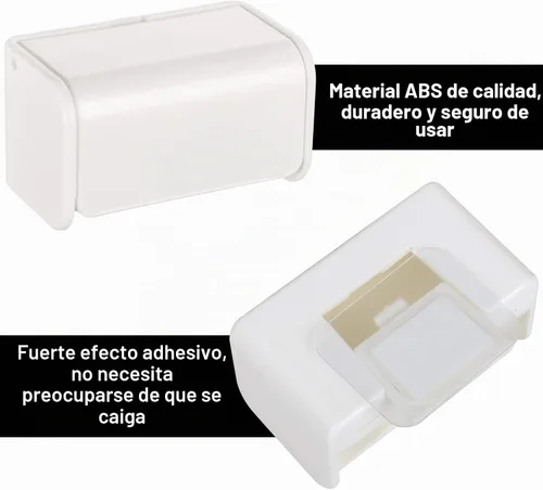 Vista 4 de Patelai 2 soportes para cepillos de dientes montado en la pared con cubierta, 2 ranuras autoadhesivas para cepillos de dientes eléctricos