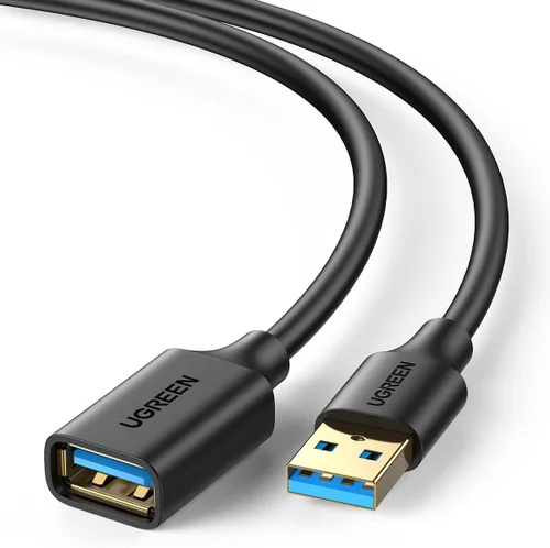 Vista 10 de UGREEN Cable de extensión USB 3.0 USB 3.0 macho A a hembra A 5Gbps compatible con Gamepad unidad flash USB Hub disco duro externo teclado impresora