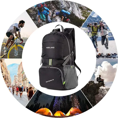 Vista 6 de Sharkborough NODLAND - Mochila ligera, 35 L, plegable, para senderismo, viaje