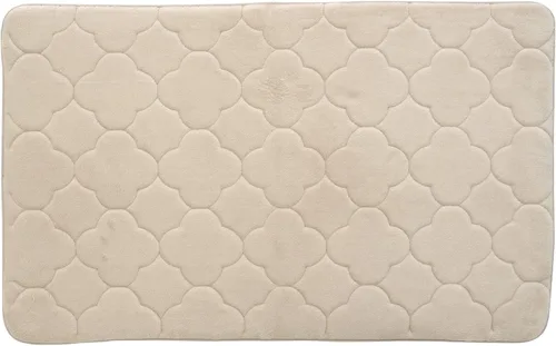 Vista 20 de Tapete de baño de espuma viscoelástica bordada con tecnología Water Shield, 17 x 24 pulgadas, angora