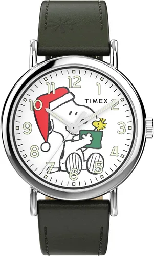 Vista 13 de Timex Reloj Weekender de 40 mm, para hombre Azul/Crema/Tono Plateado