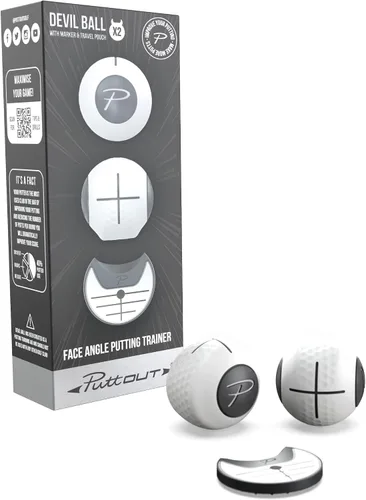 Vista 10 de PuttOUT Entrenador de Ángulo de Cara Devil Ball - Perfecciona tu Putting