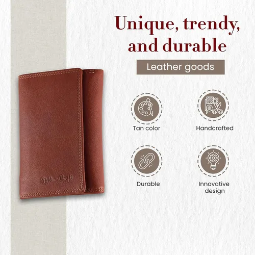 Vista 4 de Style n Craft Trifold Leather Wallet