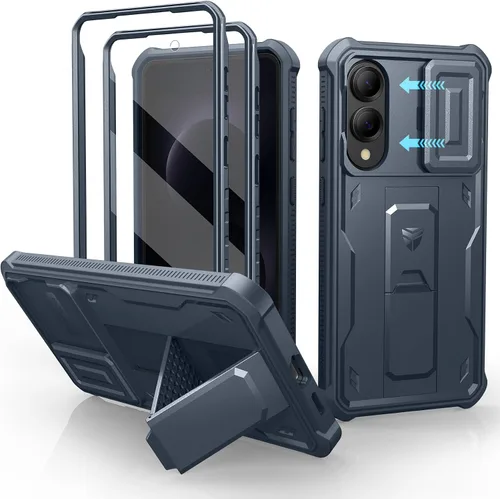 Vista 36 de Dexnor Funda para Samsung Galaxy S24 con Cubierta Deslizante Integrada para Cámara y Protector de Pantalla y Soporte, Funda Resistente a los Golpes