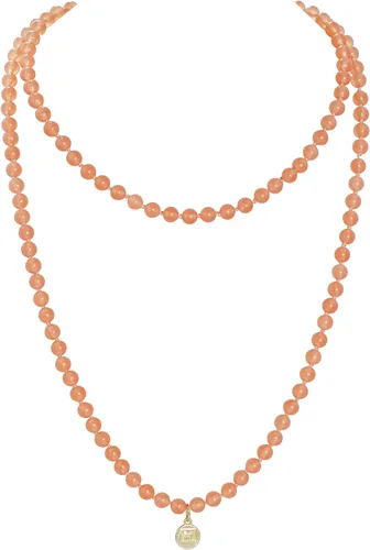 Vista 10 de Firstmeet Collar de piedra larga de ágata con cuentas de cadena redonda suave pulsera joyería para mujer Amatista