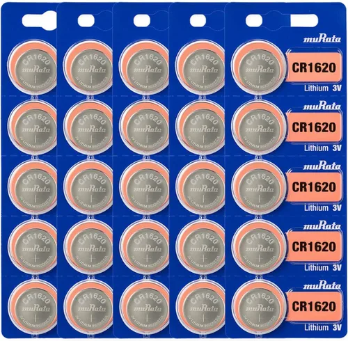 Vista 7 de Murata Batería CR1620 3V Litio Moneda Celda - Reemplaza Sony CR1620 (2 Baterías)