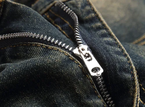 Vista 5 de Pantalones de mezclilla lavados para hombre con corte ajustado y elástico de moda Hip Hop