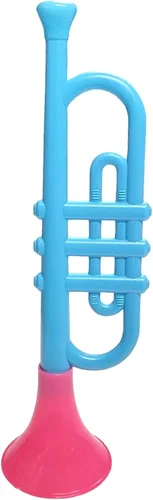 Vista 8 de Trompetas de plástico coloridas (13 pulgadas) juguetes musicales para niños, instrumentos para hacer ruido para fiestas y eventos, recuerdos