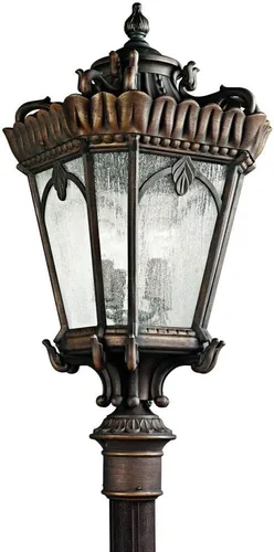 Vista 2 de Kichler 9565LD Tournai - Soporte de poste para exteriores, 4 luces, Londonderry