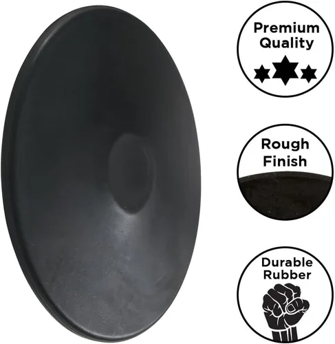 Vista 4 de Black Rubber Discus - Practice 1 kilogram