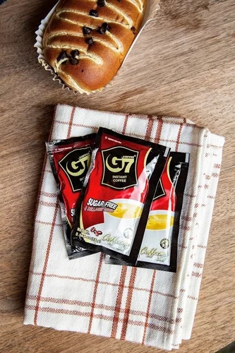 Vista 2 de Café instantáneo con colágeno G7 3 en 1 para cabello, piel y uñas, con colágeno añadido, crema no láctea y bajo en azúcar, bajo en cafeína, café