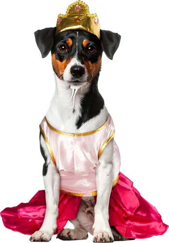 Vista 2 de Rubie's disfraz de princesa color rosa para mascotas., L, Rosado