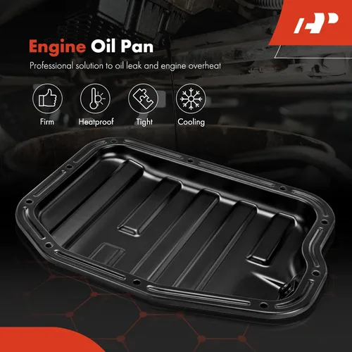 Vista 3 de A-Premium - Sump de aceite de motor con tapón de drenaje compatible con Nissan Para Nissan X-Trail 2005-2006 L4 2.5L, almacenamiento de aceite