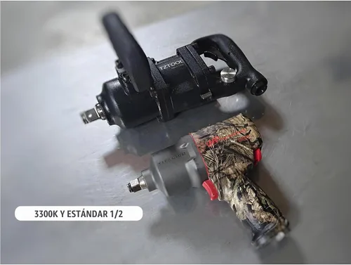 Vista 6 de 3/4" llave de impacto neumática compacta [Todo metal] [Super resistente]