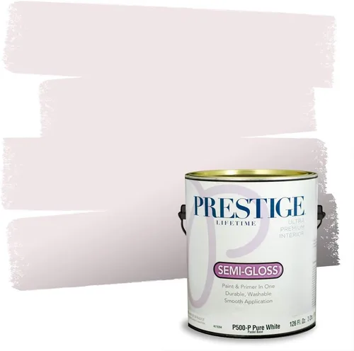 Vista 35 de PRESTIGE Pinturas de pintura interior e imprimación en uno, 1 galón, plano, combinación comparable de Sherwin Williams* Kimono Violet*