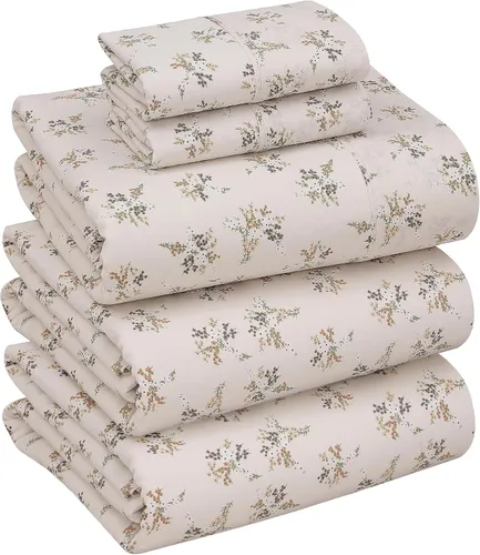 Vista 72 de RUVANTI Sábanas de percal 100% algodón, tamaño individual, anual Fresco fresco, bolsillo profundo de 16 pulgadas, suave, transpirable y duradero