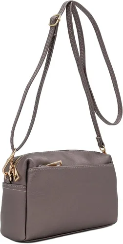 Vista 26 de FashionPuzzle Triple Zip Small Crossbody Bag