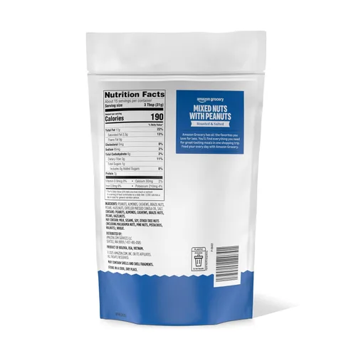 Vista 2 de Happy Belly Salado Mixed Nuts, 16 onzas