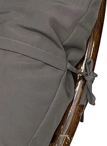 Vista 3 de Cojín redondo grueso para silla Papasan de 15.7 x 15.7 in, cojín de suelo extraíble para exteriores, cojín para silla Papasan al aire libre, cojín
