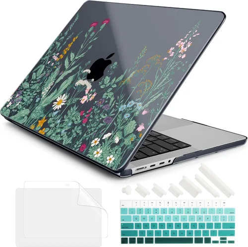 Vista 25 de DONGKE Funda para M5 MacBook Pro de 14 pulgadas 2025 2024-2021 M4 M3 M2 M1, cubierta de carcasa dura de plástico compatible con A3434 A3112 A3401