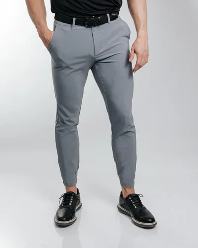 Vista 7 de Primo Pantalón deportivo de golf, ligero elástico en cuatro direcciones, 4 bolsillos, cintura interior de gel, tobillos con cremallera elástica