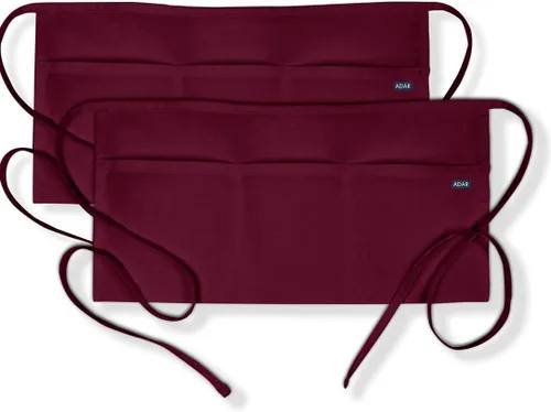 Vista 8 de Adar - Delantal universal para cinturón, paquete de 2 unidades, delantal unisex Negro