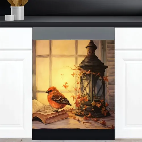 Vista 18 de Calcomanía magnética de vinilo para lavavajillas con diseño de florero de granja rústica, diseño floral para decoración del hogar, cubierta