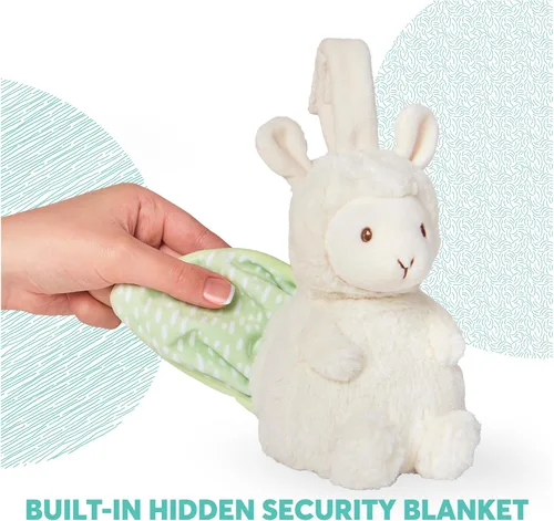 Vista 3 de GUND Baby Lil' Luvs Tuck-Away Lovey, Liam Llama, juguete de peluche ultrasuave con manta de bebé integrada para bebés y recién nacidos