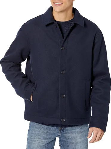 Vista 8 de Amazon Essentials Chaqueta bomber de mezcla de lana para hombre (disponible en tallas grandes y altas)