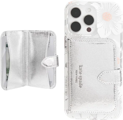 Vista 7 de kate spade new york Billetera/tarjetero magnético, compatible con teléfonos y fundas MagSafe, color negro