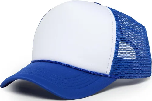 Vista 75 de Funky Junque Sombrero de camionero ligero Snapback de espuma de malla en Negro/Negro