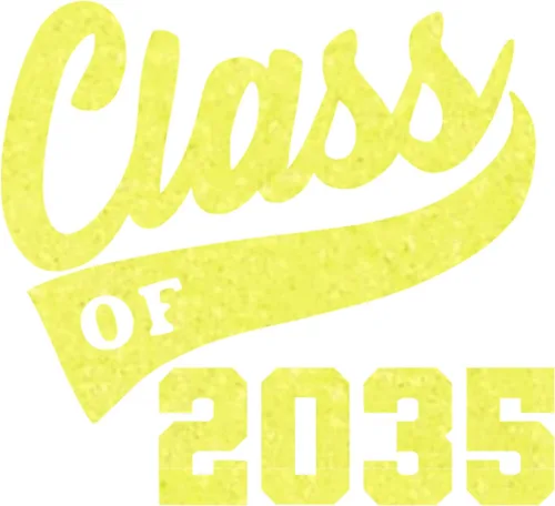 Vista 24 de Senior 2035 Iron On Transfer for Shirts, Black