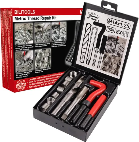 Vista 25 de BILITOOLS - Kit de reparación de roscas helicoidales métricas