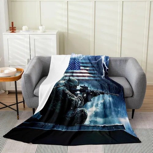 Vista 21 de Erosebridal Manta de pingüino de 40 x 50 pulgadas para niños y niñas, manta de franela gris blanca y negra con diseño de animales antárticos